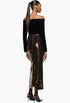 Sequin Column Skirt